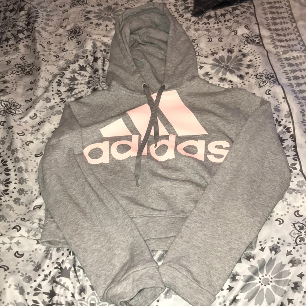 Adidas crops top hoodie